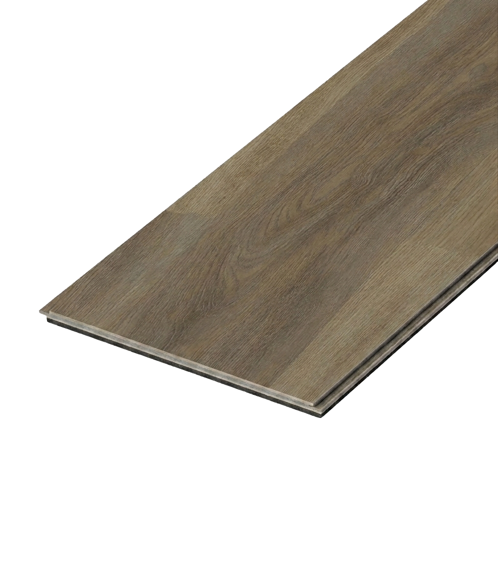 Cashmere SPC vinyl flooring, single plank shown at an angle.