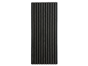 Neo Gray wood slat acoustic panel, full front view.