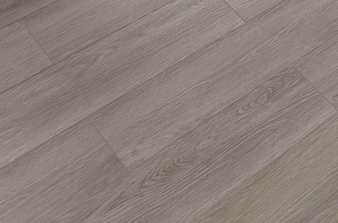Mink SPC vinyl flooring, angled close-up of the grain and plank joints.