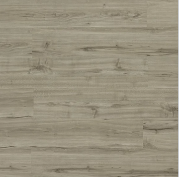 Pebble SPC vinyl flooring, top view of the staggered plank pattern.