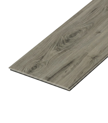Pebble SPC vinyl flooring, single plank shown at an angle.