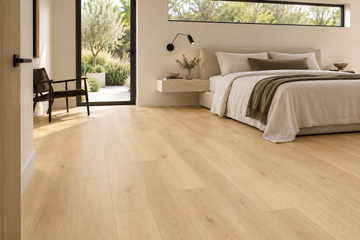 Altura SPC Vinyl Flooring — TFCET1006-F — daytime bedroom. AI interior visualization based on original supplier finish photos.