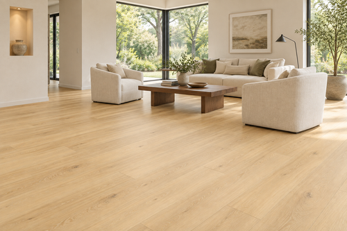 Altura SPC Vinyl Flooring — TFCET1006-F — daytime living room. AI interior visualization based on original supplier finish photos.