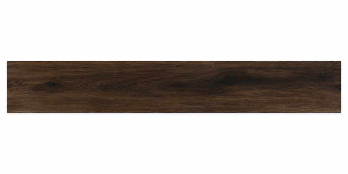 Illustrative plank showcase — Espresso Cedar Loose Lay Vinyl Flooring — TFL621. AI-assisted illustration; compare original supplier photos for actual finish.
