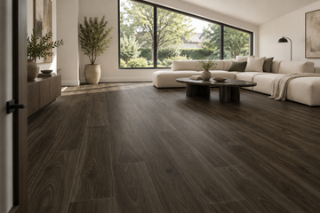 Barcelona SPC Vinyl Flooring — TFSPC601-F — daytime living room. AI interior visualization based on original supplier finish photos.