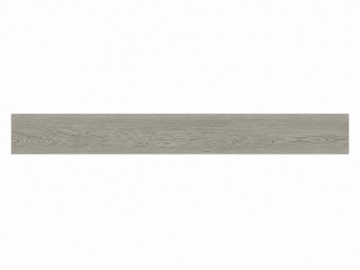 Patina Grey SPC Vinyl Flooring — TFSPC903-F — full-plank illustration based on verified supplier finish photos. AI-assisted visualization; original supplier photos remain authoritative.