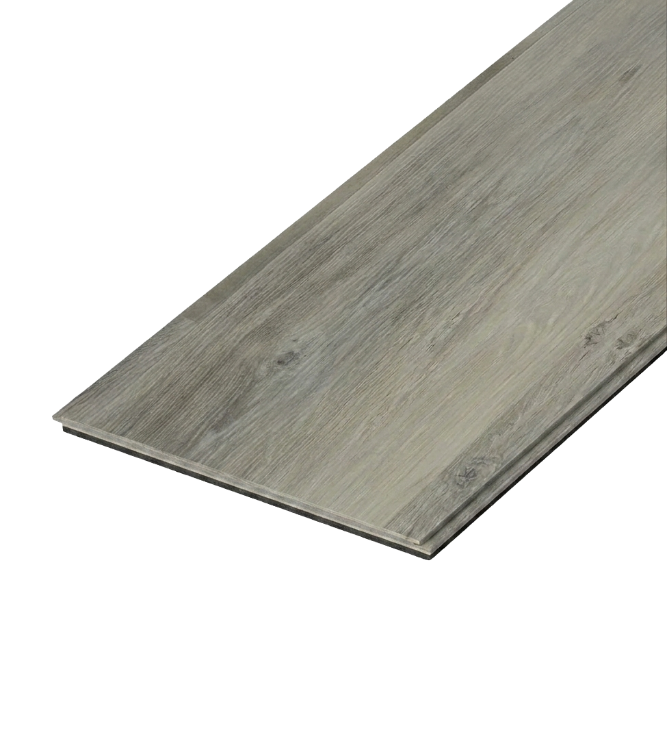 Floating Ice SPC vinyl flooring, single plank shown at an angle.