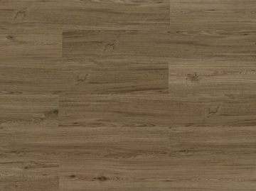 Milk Chocolate SPC vinyl flooring, top view of the staggered plank pattern.
