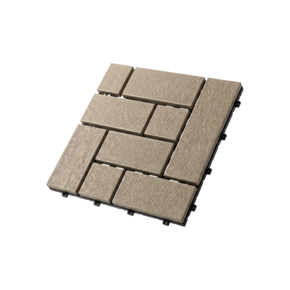 Tan composite deck tile