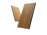 Vintage – Walnut-Finish Wood Slat Acoustic Wall Panels (2-Pack)